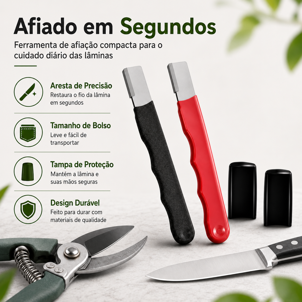 Afiador de Facas de Cozinha Profissional — Pack de 2