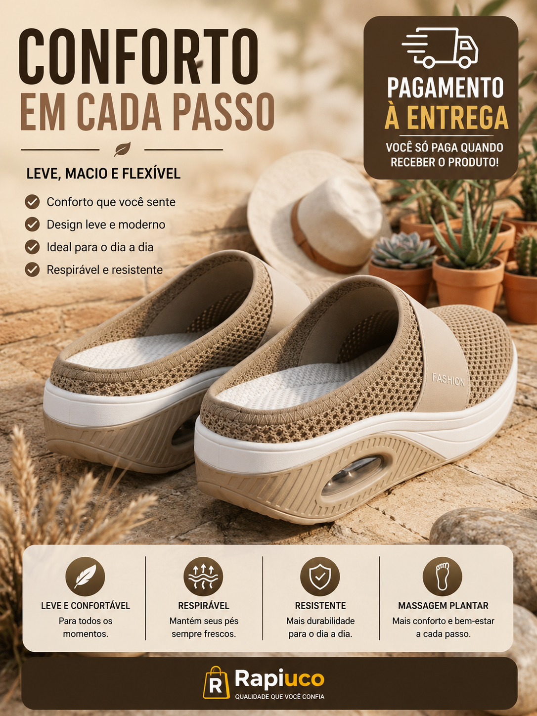 Tamancos de Caminhada para Mulher
