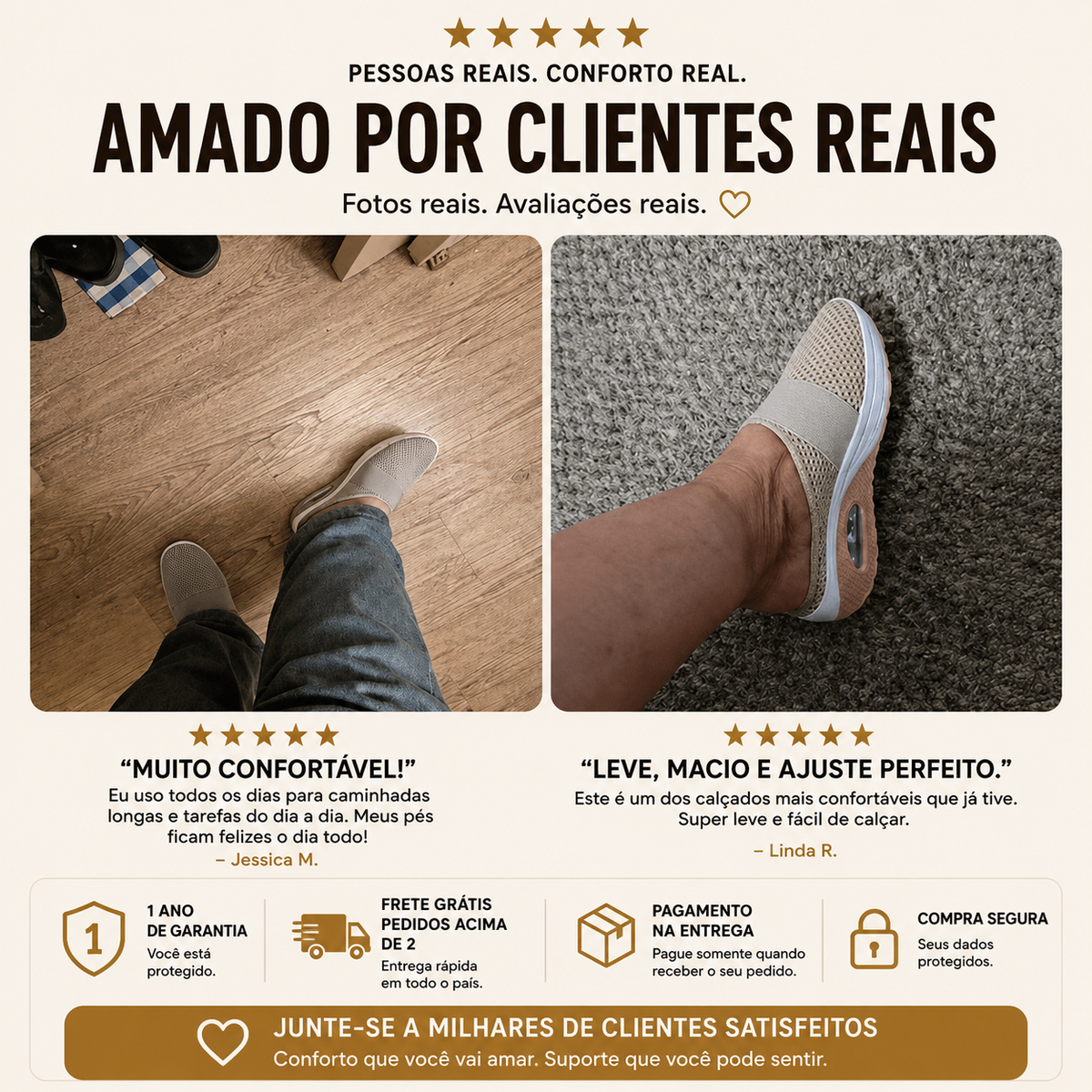 Tamancos de Caminhada para Mulher