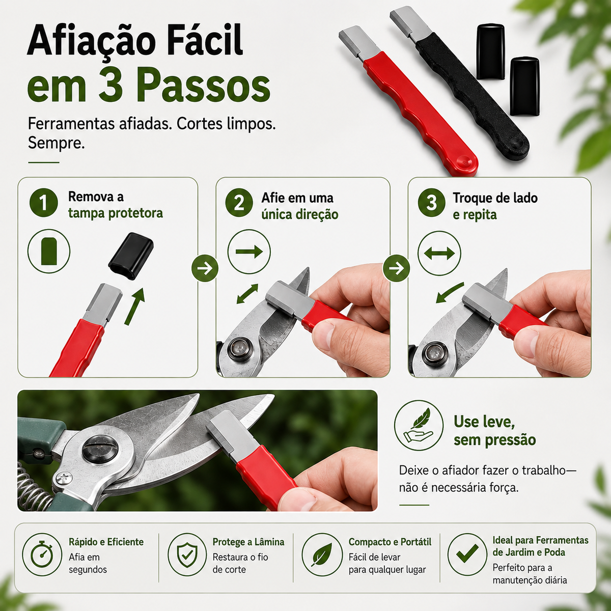 Afiador de Facas de Cozinha Profissional — Pack de 2