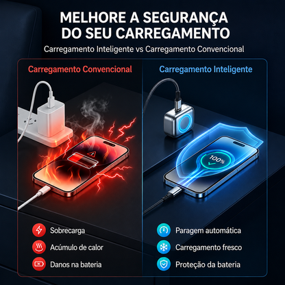 Adaptador de Carregamento com Paragem Automática Inteligente