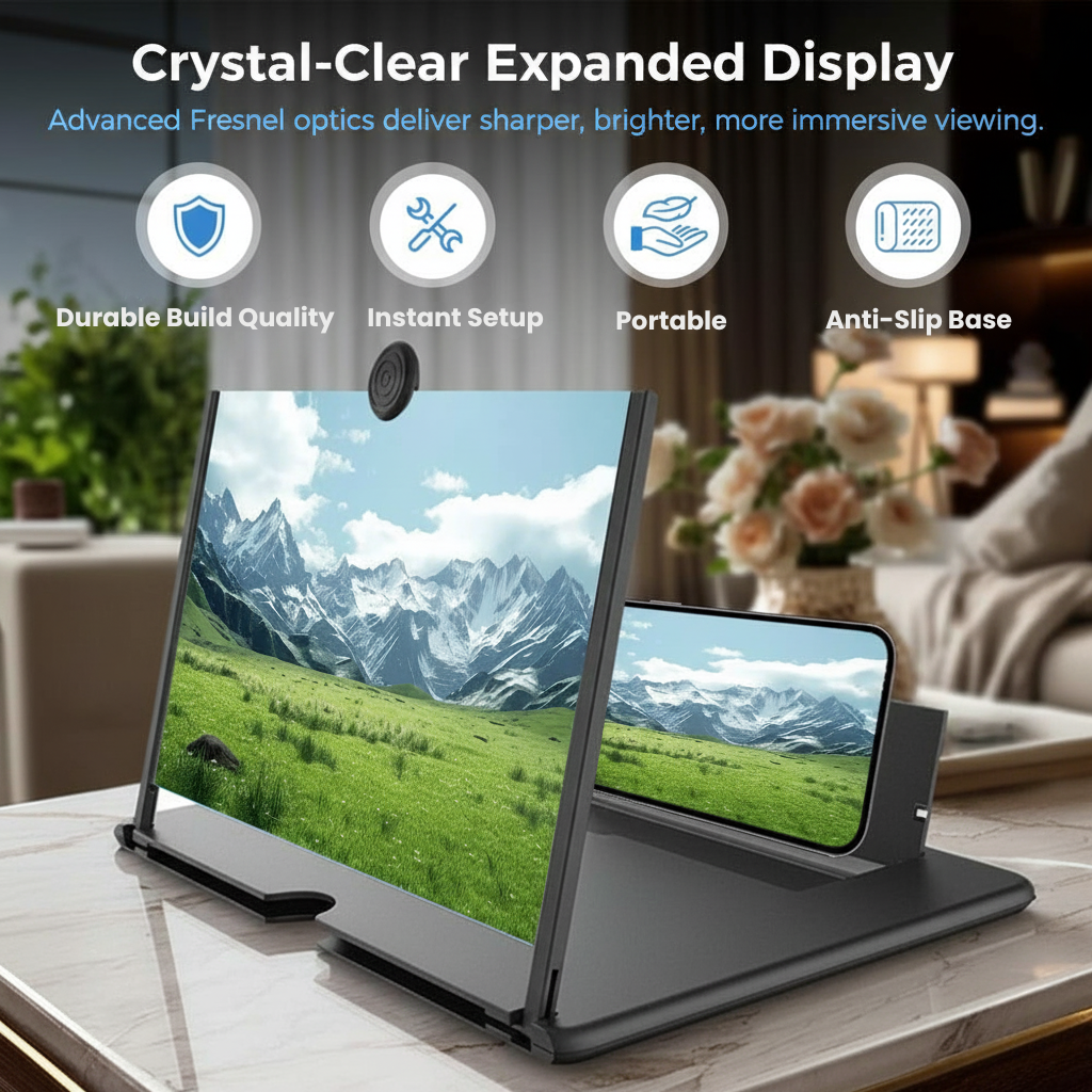 MaxView Pro™ - Ampliador de Ecrã para Telemóvel